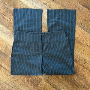 Vrg Grl Grey Pin Striped Trouser Pants Wide Leg A5